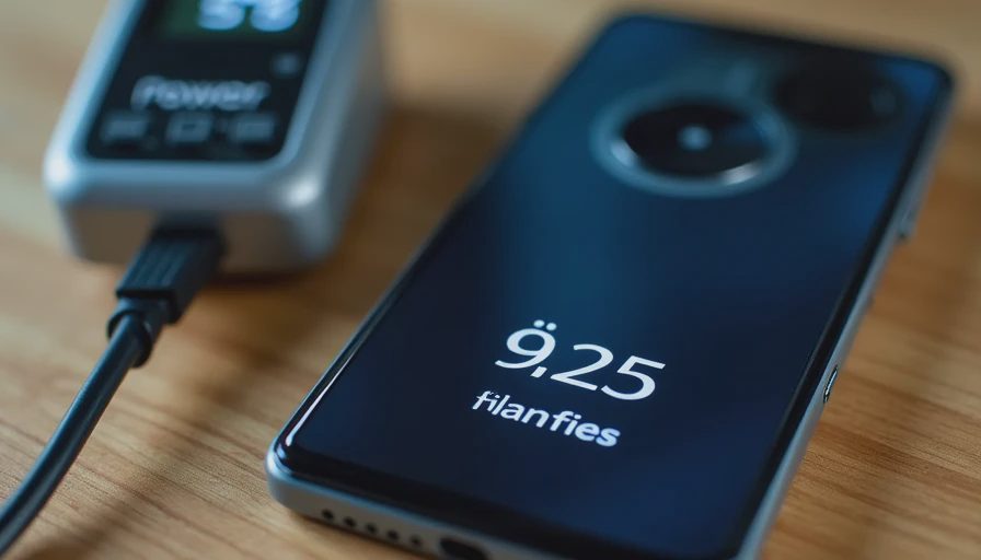 Pixel 10 Pro connected to power meter during battery measurement