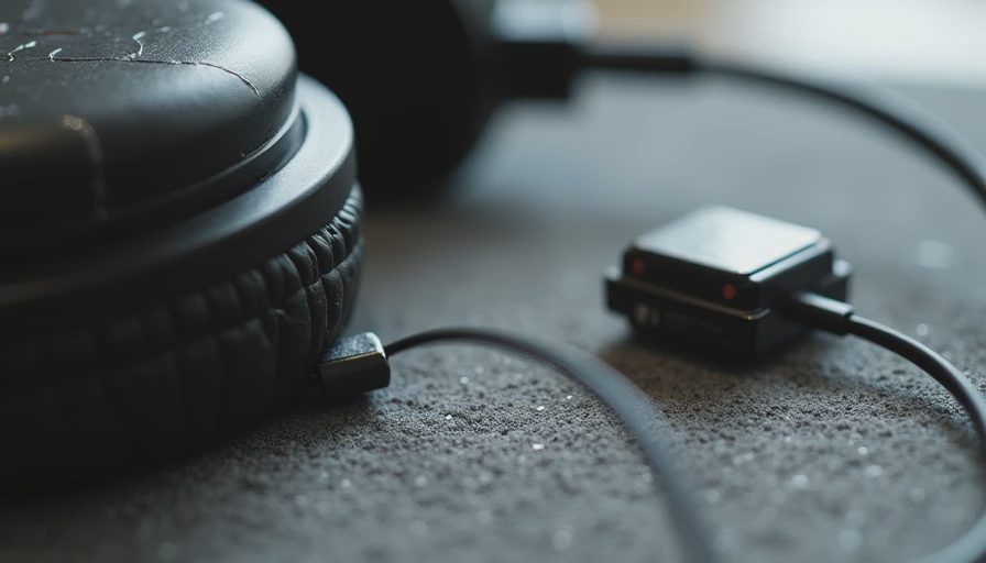 Broken headphone hinge and frayed cable during durability inspection
