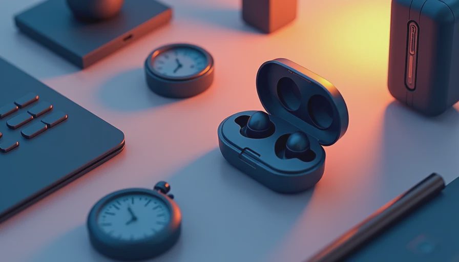Visual context for wireless earbuds battery test