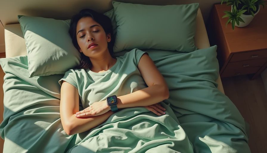 Visual context for smartwatch sleep tracking
