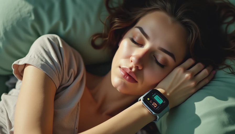 Illustration for smartwatch sleep tracking